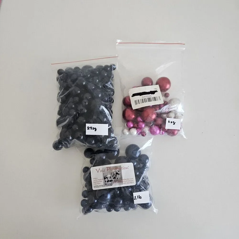 Multi Size Vase Filler Balls Beads DIY Crafts Decor 1.15lbs